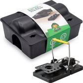 VerminBuster Rattenvoerdoos + Rattenval - Inclusief slot - Voerdoos Ratten en Muizen - Rattenvoederdoos - Rattenvoerkist- Rattenkist