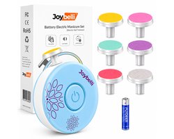 Joybelli® Elektrische Nagelvijl Baby en Kind – Veilige Nagelverzorging – 6 vijlen – Stil en Pijnloos – Inclusief Batterij – Baby Nageltrimmer Set