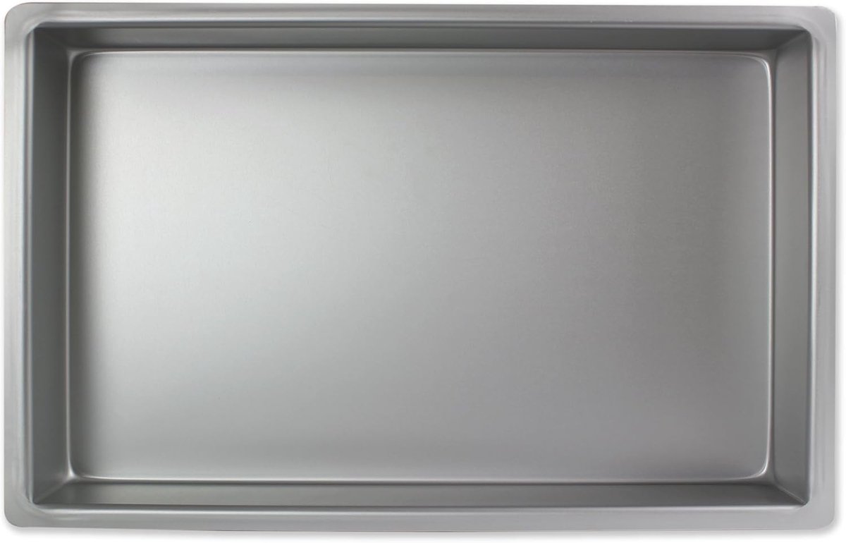 Langwerpige bakvorm - Cakevorm - Taarten bakken - Gelijkmatige warmteverdeling - 23x33x10 cm - Zilver