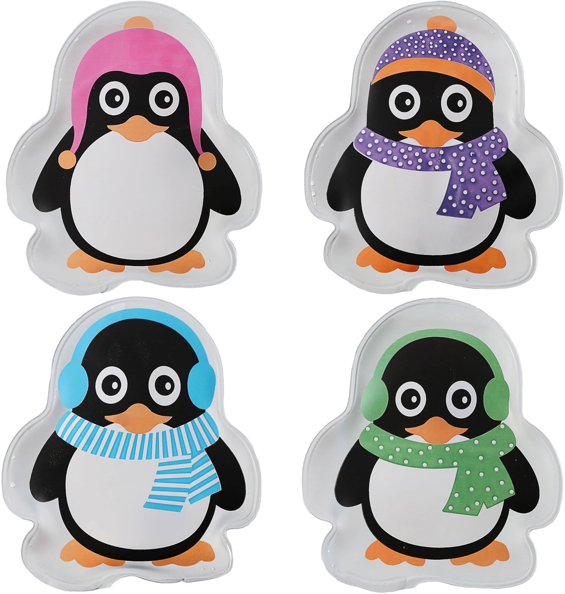 MTTProducts - Pocket Warmers - Handverwarmers - Herbruikbaar en praktisch - Set van 4 - Winteraccessoire - Perfect cadeau voor kerst - Penguin ontwerp