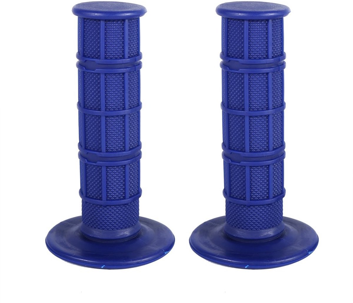Dailygoods - Dailygoody - Motor Stuurgreep - Handgrepen voor Motorfiets - Zachte Siliconen Grip - Blauw - Antislip Handgreep - Geschikt voor Crossmotor - Blauw