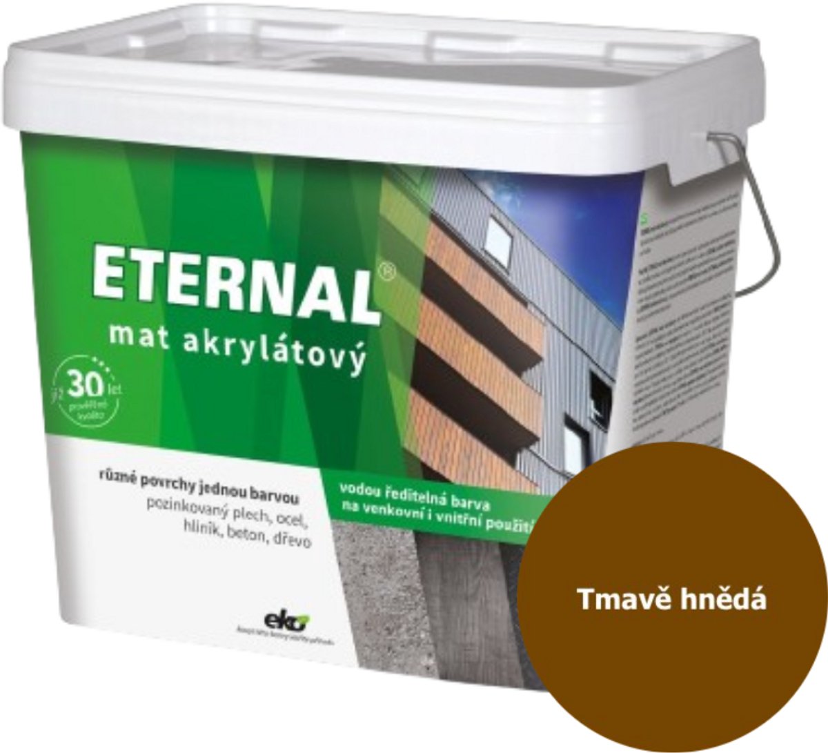 Eternal MAT Acryl 10 kg, 09 Donkerbruin