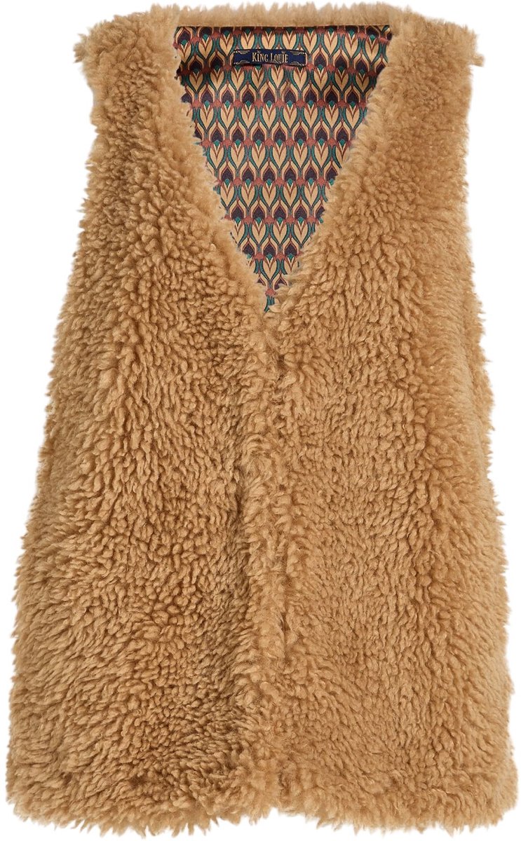 Dailygoods - Dailygoody - Lang vest - Dames gilet - Zacht kunstbont - Elegante look - Perfect voor herfst en winter - Comfortabel en stijlvol - Geschikt voor elke ...