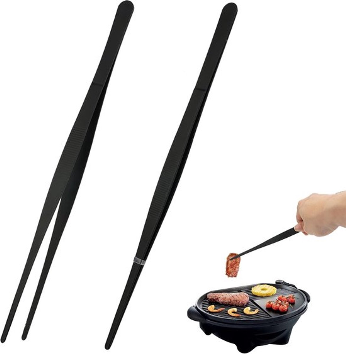 Roestvrijstalen Kookpincet - Professionele Keukenhulp - 2 Stuks - 30cm