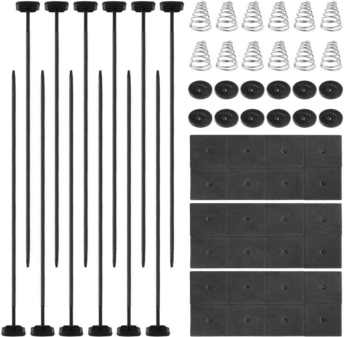 Dailygoods - 3 Sets Montagekit voor Autoventilator met 60 Onderdelen