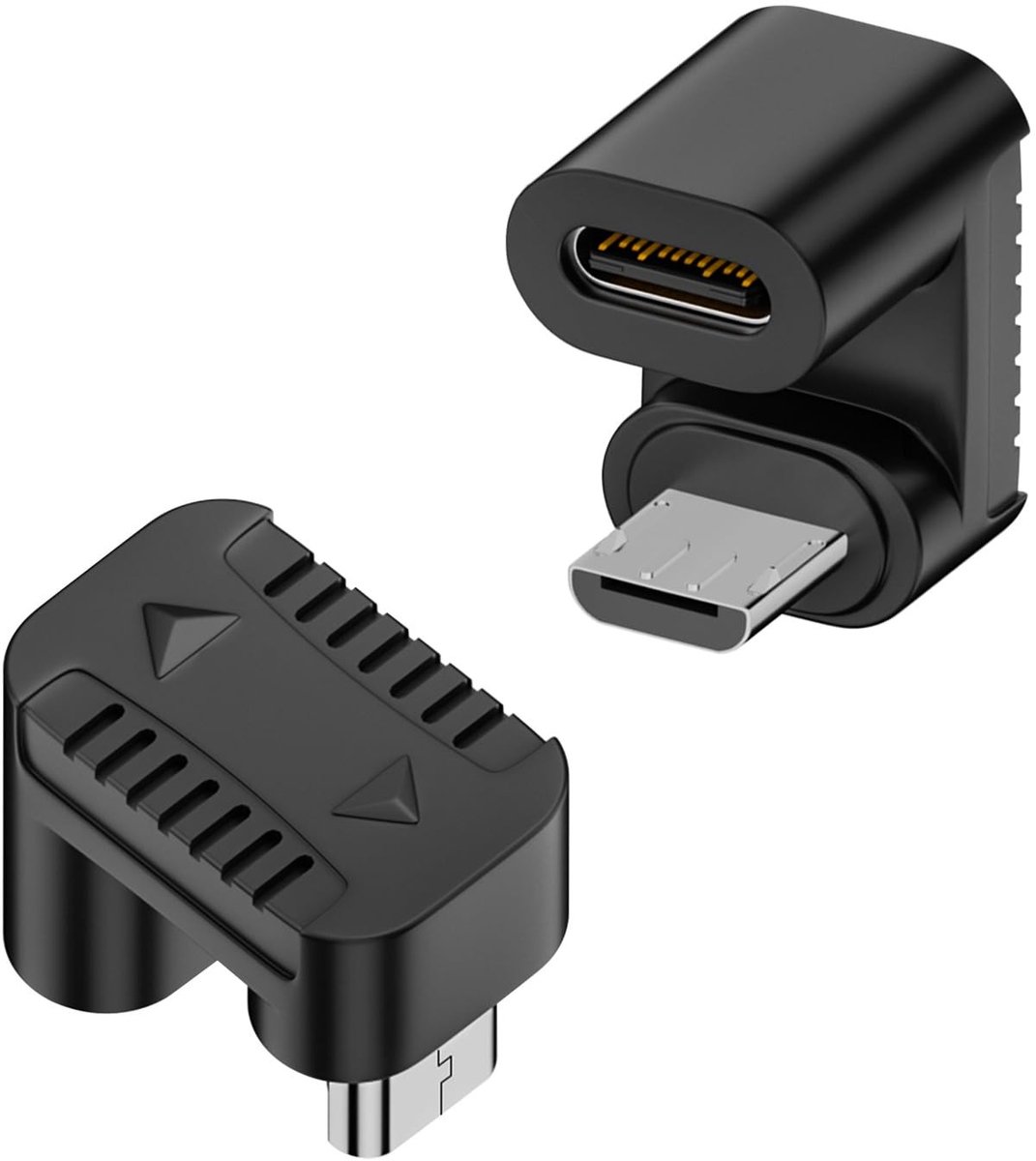 Dailygoods - USB C naar Micro USB Opladen Data Adapter (U-vorm, 2 Stuks)