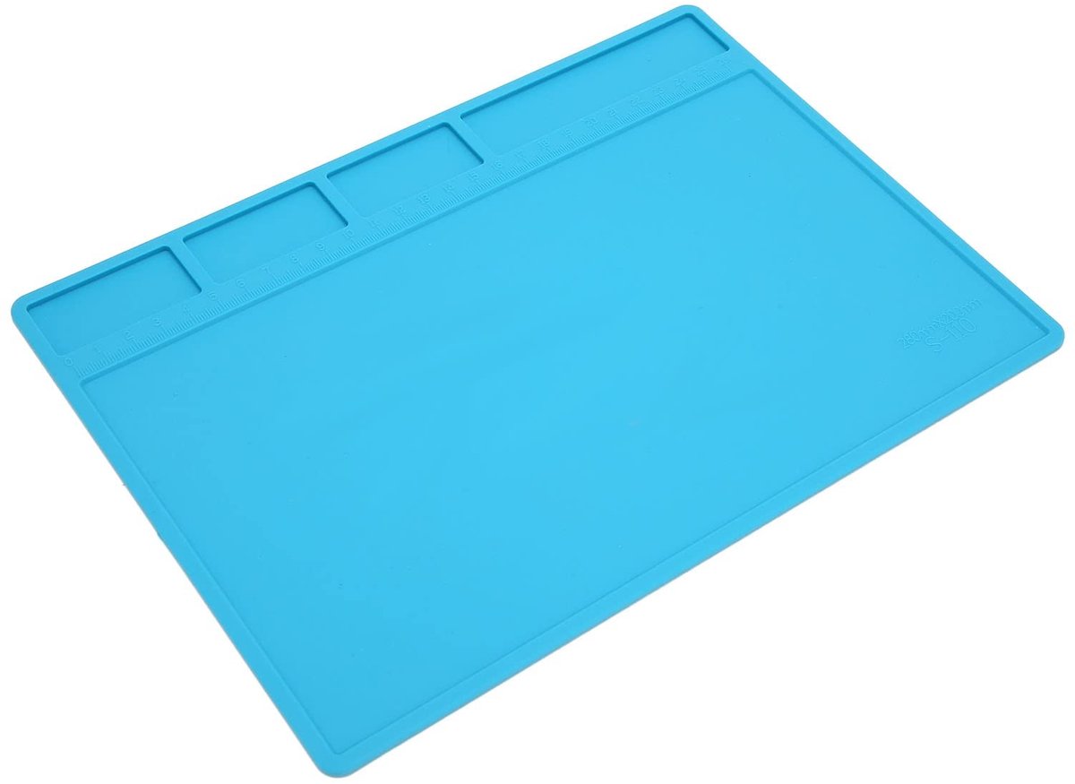 Dailygoods - Dailygoody - Antistatische Hittebestendige Silicone Soldeermat - Ideaal voor Elektronica Reparatie - 1 eenheid - Gegroefd Ontwerp - Handig voor Solder