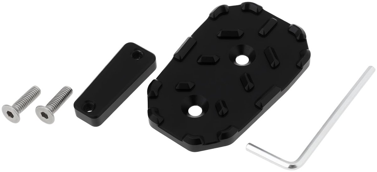 Dailygoods - Dailygoody - Motorfiets Pedaal Verbreding - Vergroting Extender Pad Set - Zwart - Vergroting Pedaal - Geschikt voor Honda CB125R CB300R CB500X - Zwart