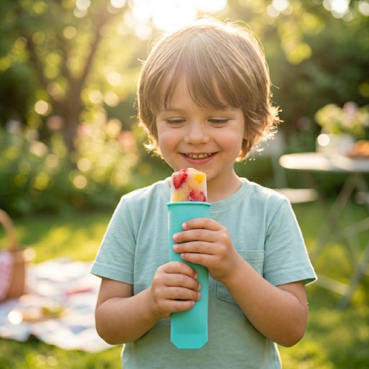 Clean Cuisine IJsvormpjes - IJsvormpjes voor ijslollys - IJsjes maken - Vaatwasser Bestendig - BPA vrij - 12 stuks - Met Receptkaart — afbeelding 5