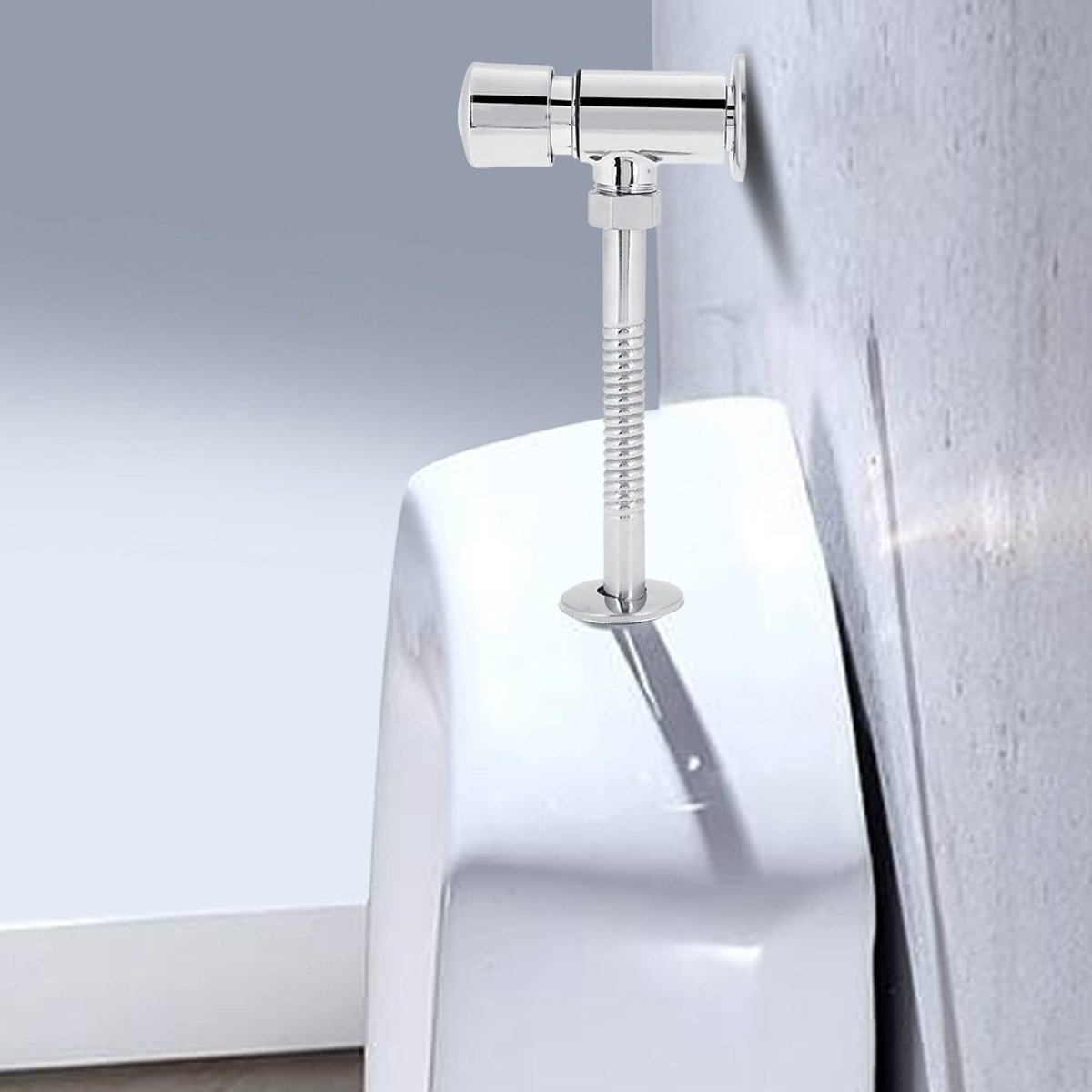 Dailygoods - Dailygoody - Wc Spoelklep - Zinklegering - Sterk en duurzaam - 3.94 x 1.97in - Universeel en praktisch - Geschikt voor toiletten - Kantoor en hotel