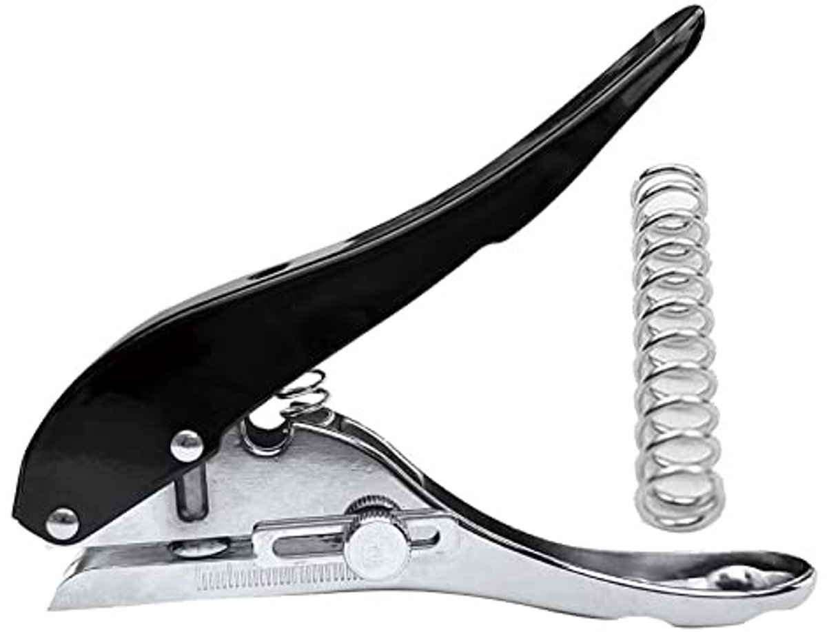 Dailygoods - Dailygoody - Enkele perforator - Heavy duty papierperforator - Perfect voor knutselen - 8 mm gat - Ideaal voor tags en kaarten - Geschikt voor papier ...