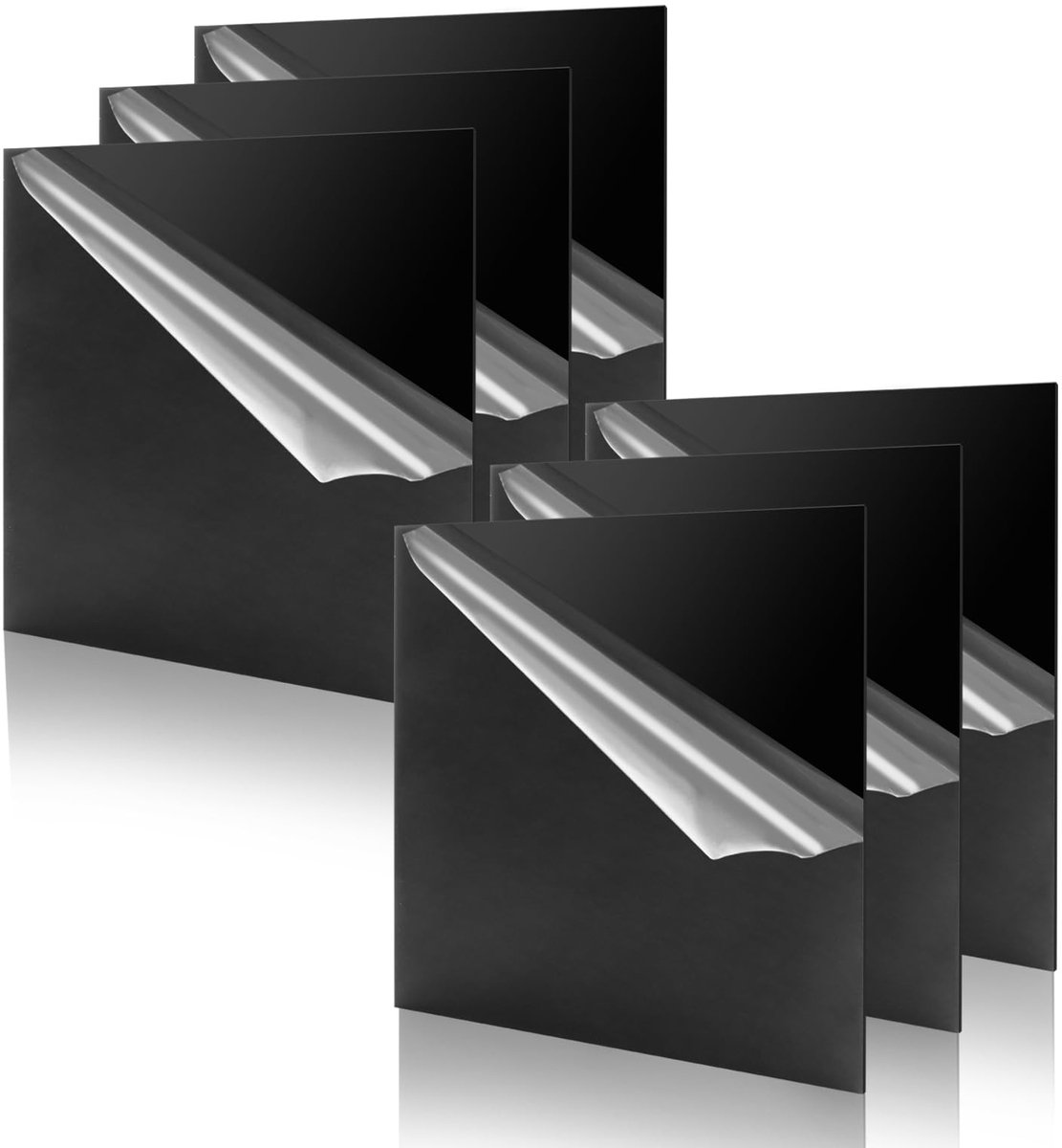 Dailygoods - Dailygoody - Acrylplaten - Zwarte kunststof platen - Perfect voor DIY projecten - 300 x 300 mm - Plexiglas platen - Geschikt voor borden en displays -...