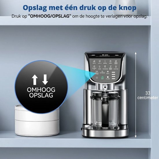 10-in-1 Automatische IJsmachine - Maak IJscréme, Gelato, Sorbet, Milkshake, 3 Pints, Borstelloze Motor, Vaatwasserbestendig, Eén-Knop Opslag, Roestvrij Staal & Zilver — afbeelding 2