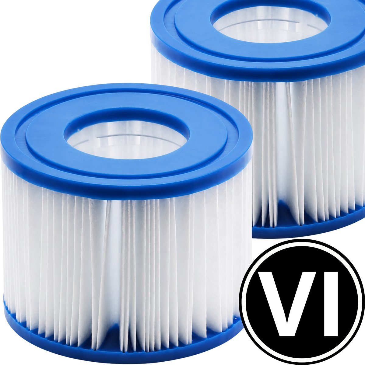 2 stuks VI Whirlpool Filter Geschikt voor Lay Z Spa | Bestway Filter 58323 | Bubbelbad Cartridge Miami Vegas Monaco Palm Springs | Filterpack