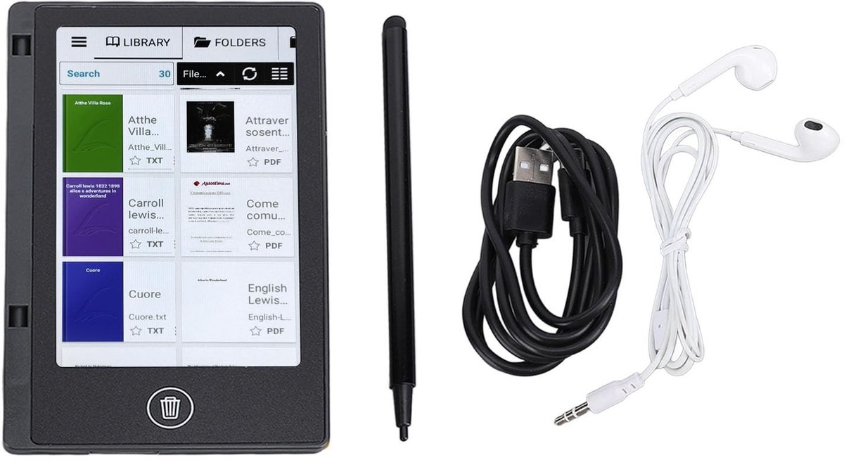 Dailygoods - Dailygoody - Elektrische boeklezer - 5 inch kleuren LCD-touchscreen - Lichtgewicht en veelzijdig - WiFi en Bluetooth - Ideaal voor boekenliefhebbers -...