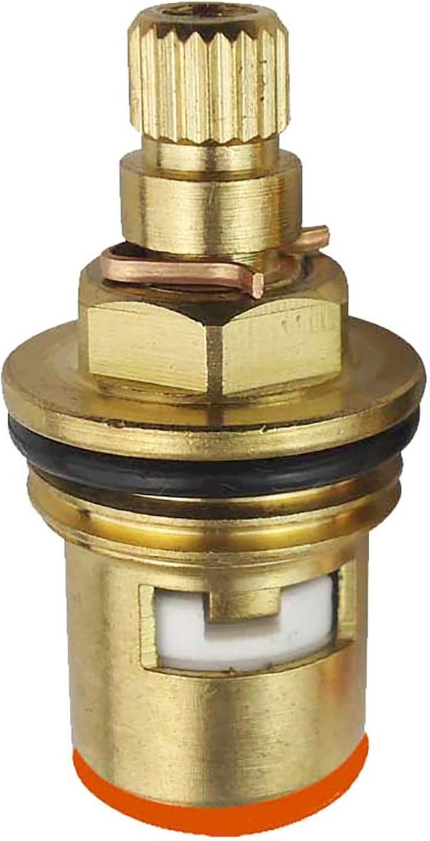 Vervangende Keramische Tapcartridge voor 1/2" 20 Gears Kranen - Ideaal voor Badkamer en Keuken, Kwartdraai Ventiel