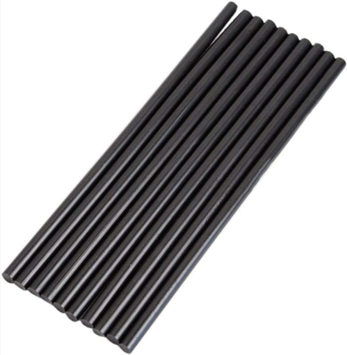 Dailygoods - Dailygoody - Hete Lijmsticks - Hete Smeltlijmstiften - Ideaal voor DIY - Zwart - Plakstrips - Voor Kunsthandwerk - 10 Stuks