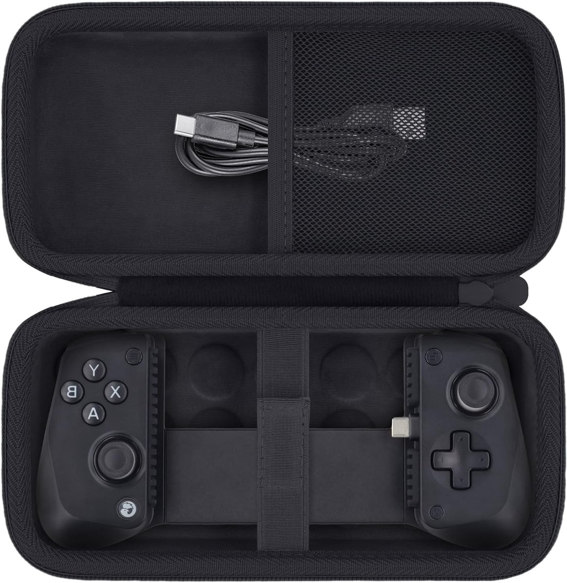 Harde draagtas voor mobiele gaming controller, organizer voor GameSir X5s/X5 Lite, zwart, bescherming en transport