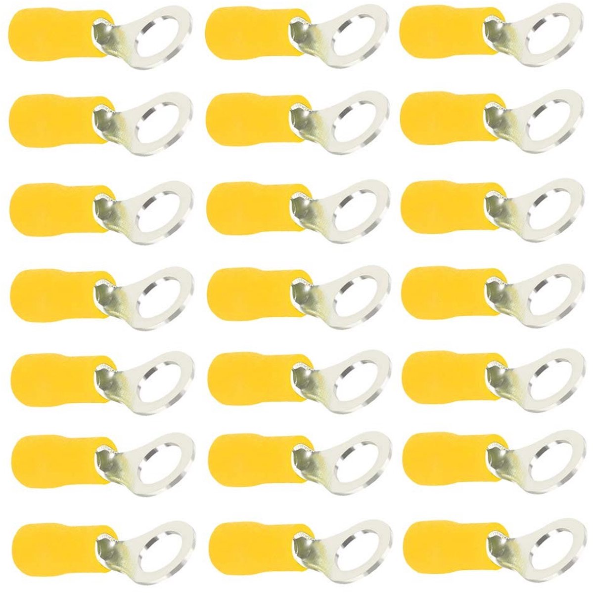 Dailygoods - Dailygoody - 100 Stuks Crimp Connectors - Geïsoleerde Kabelschoenen - Waterdicht en Corrosiebestendig - 10-12 - Knelverbinders - Ideaal voor Maritiem