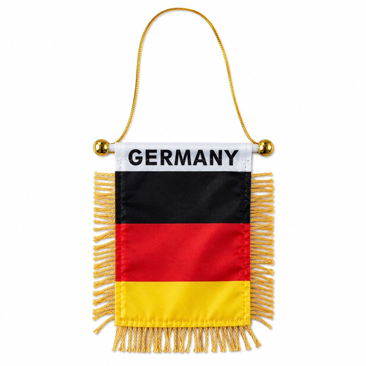 Cruva Vlagvaantje Duitsland - Vaandel Vlag - WK Voetbal 2026 - Autospiegel/Achteruitkijkspiegel Accesoire - Versiering - Nationaal elftal - Aanmoedigen
