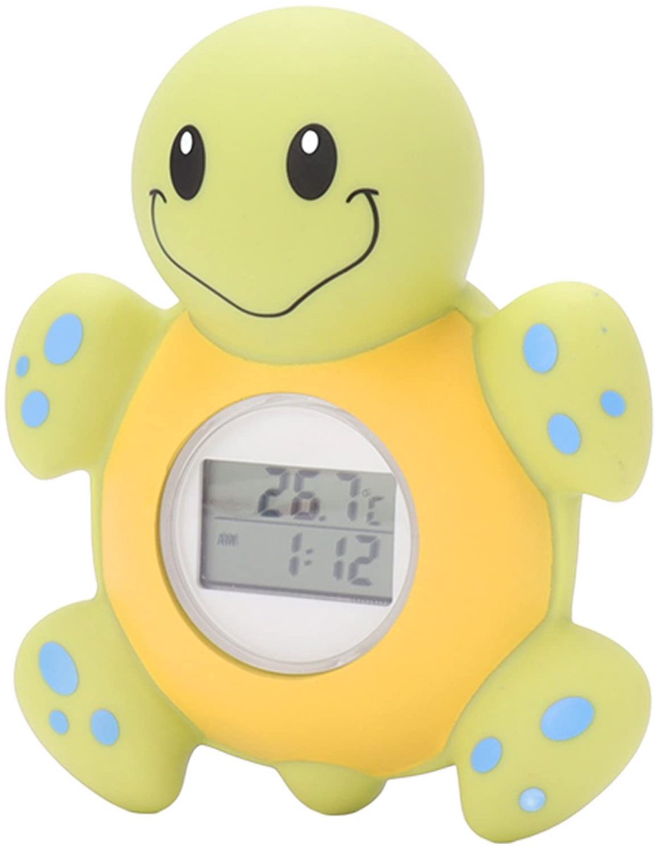 Dailygoods - Dailygoody - Babybadthermometer - Waterthermometer - Snel en nauwkeurig - Schildpad - Temperatuuralarm - Geschikt voor kinderen - Badkamer
