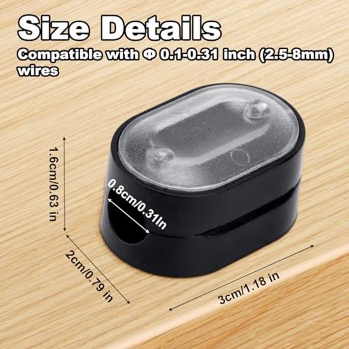 8 stuks magnetische kabelorganisatoren - compact voor telefoon- en oplaadkabels
