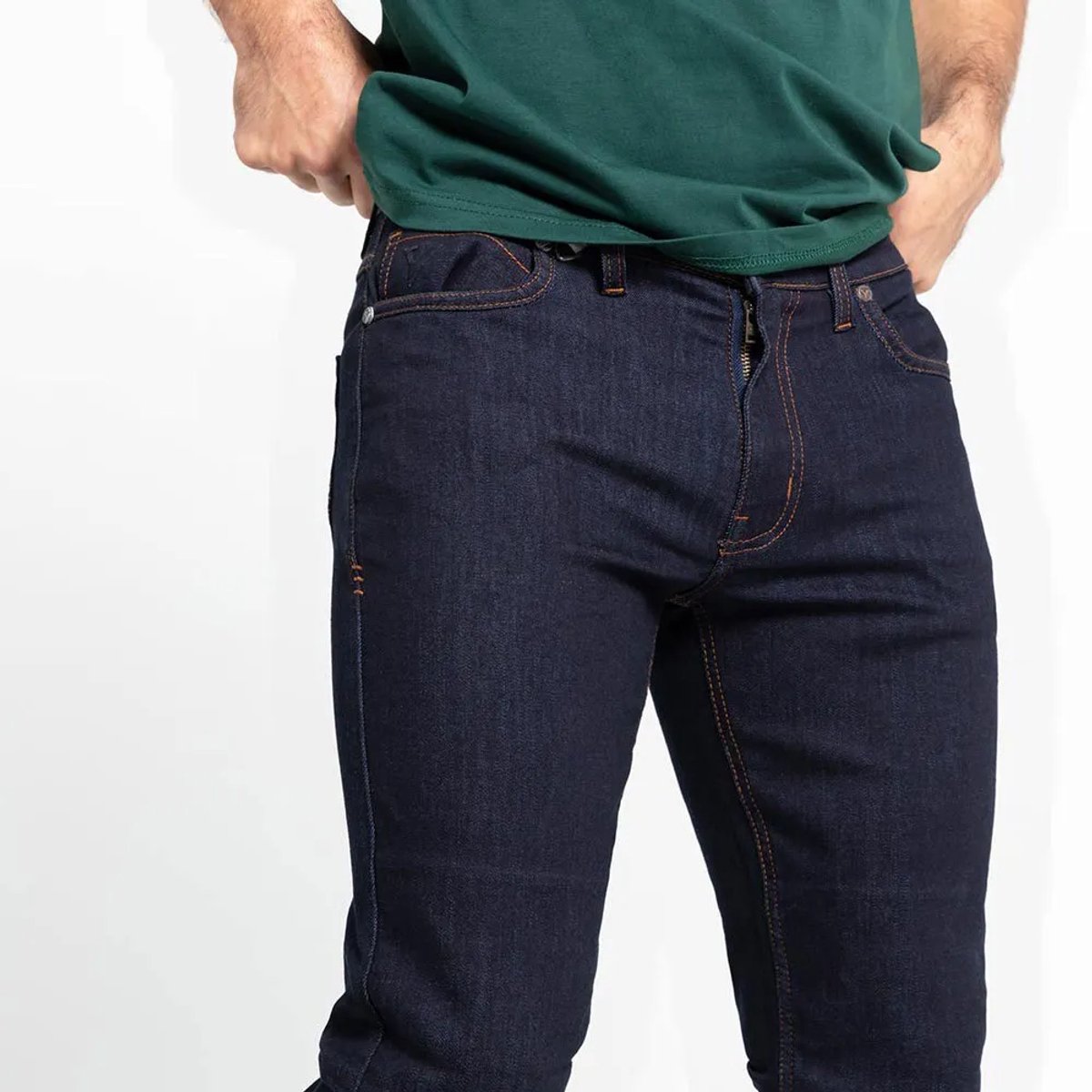 By City-route II- motorbroek-man- motorjeans-CE gecertificeerd-donkerblauw -32-M – foto 5