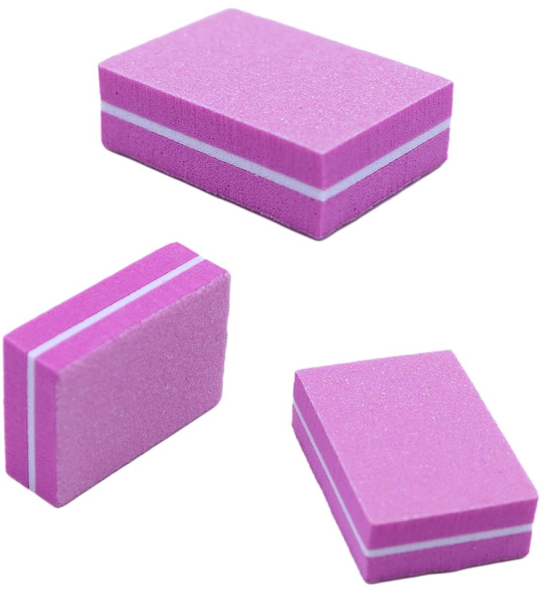 Dailygoods - 50 Stuks Nagelbufferblokken, Dubbelzijdig 100/180 Grit
