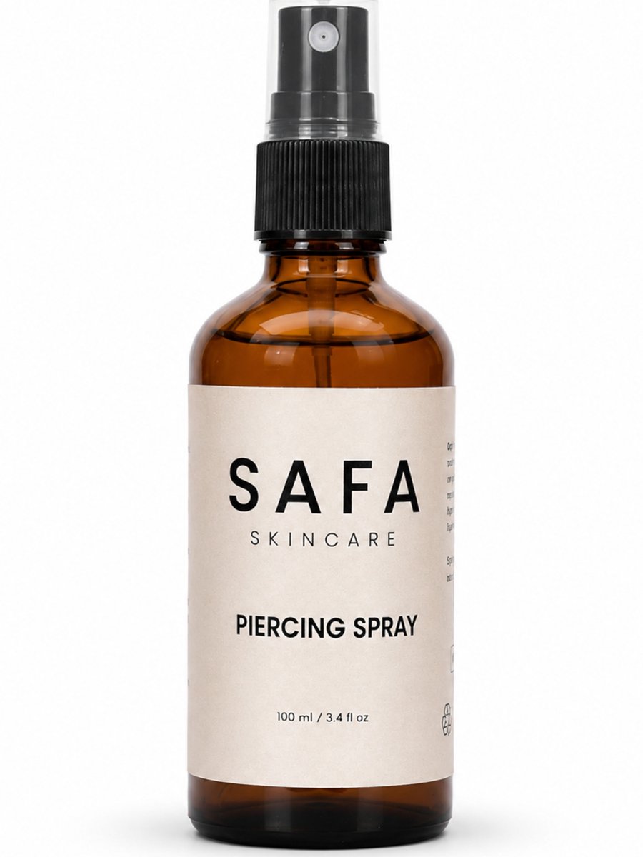 Safa Skincare - Piercing Spray - Piercing Nazorg Aftercare Verzorging Spray - Sterilon solution - 100% Natuurlijk - 100ml