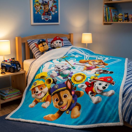 Paw Patrol fleece plaid 120 x 150 cm - polyester