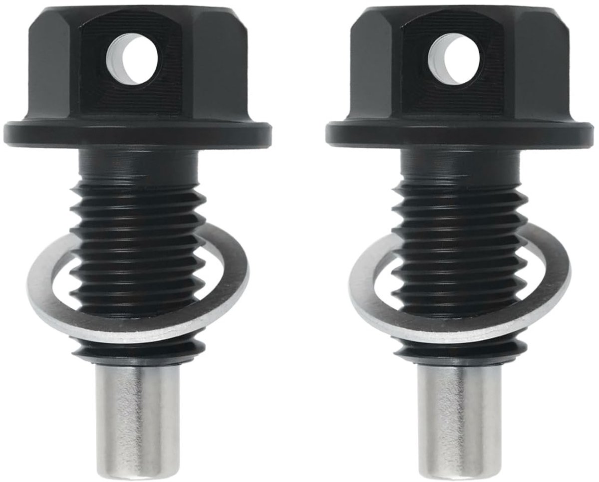Dailygoods - Dailygoody - Magnetische Olieaflaatplug - 2 Stuks - M10x1.5 - Aluminium - Voor Eenvoudige Olieverversing - Compatibel met VW Audi Seat