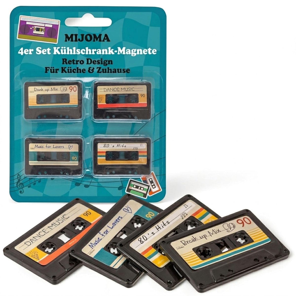 Dailygoods - Dailygoody - Koelkastmagneten - Retro-design - Creatieve herinneringen - 4,2 cm - Vintage decoratie - Hoge kwaliteit kunststof - Geschikt voor thuis -...
