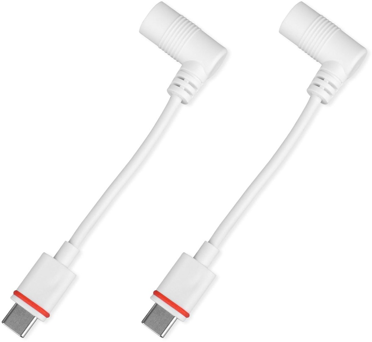 Dailygoods - Set van 2 USB-C Adapters voor Zonnepanelen en Beveiligingscamera's
