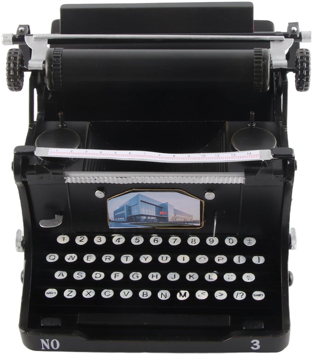Dailygoods - Vintage Typemachine van IJzer als Retro Decoratie