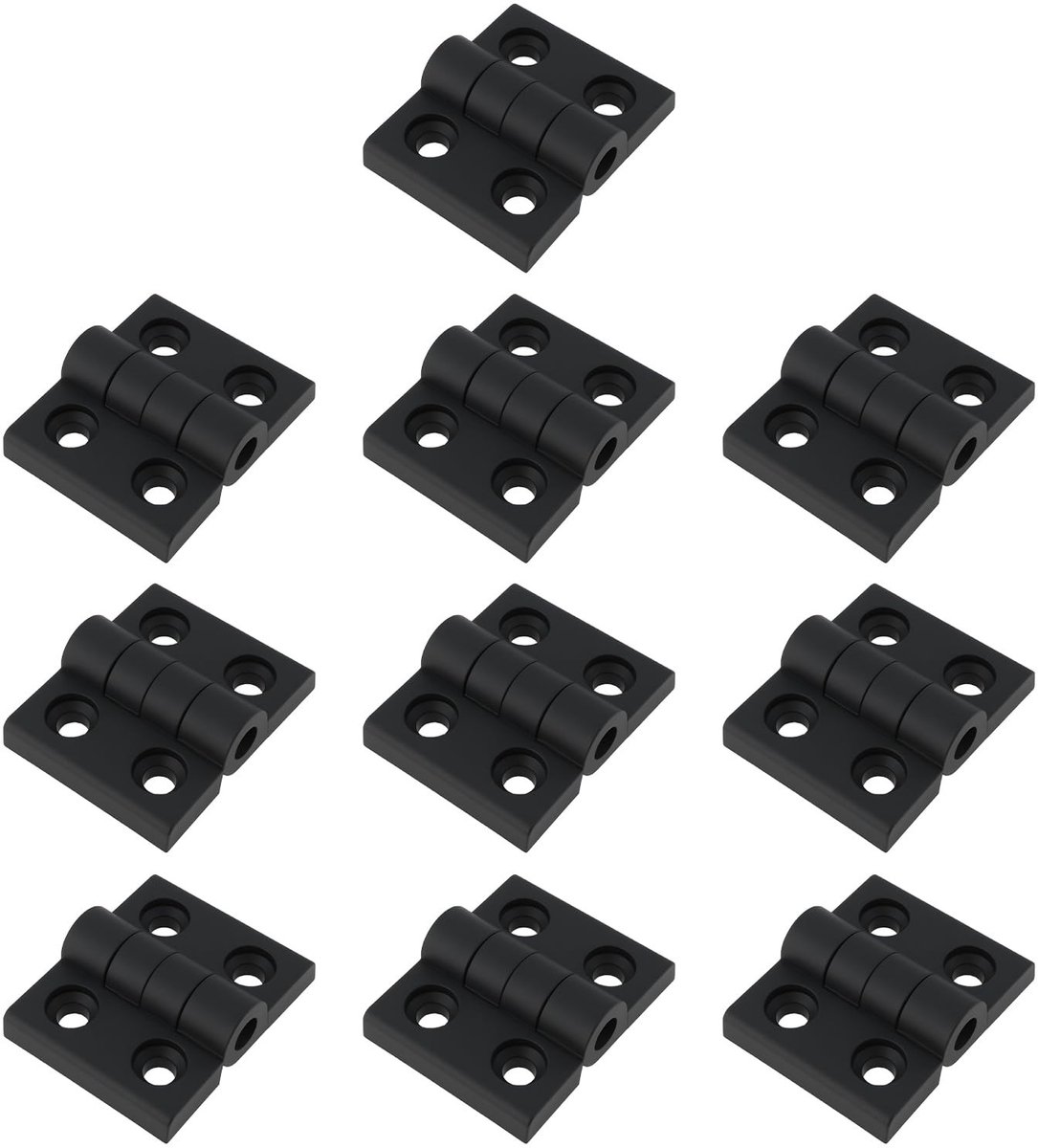 Dailygoods - 10 Stuks Nylon Plastic Scharnier voor Camper en Caravan