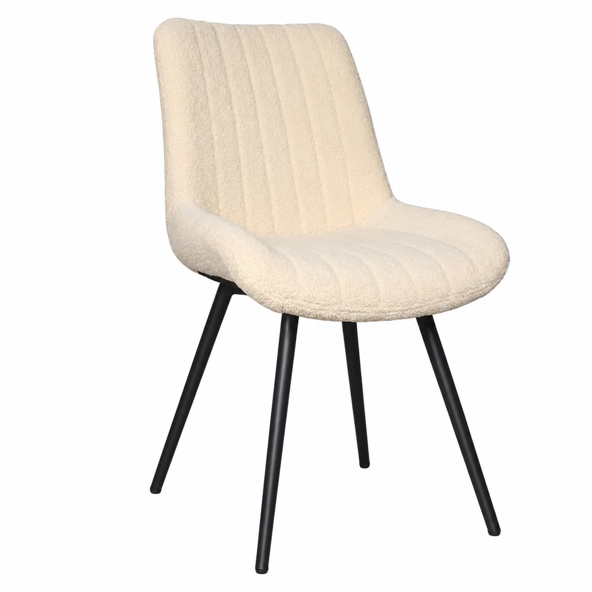 Eetkamerstoel Susta beige teddy eetstoel zetel