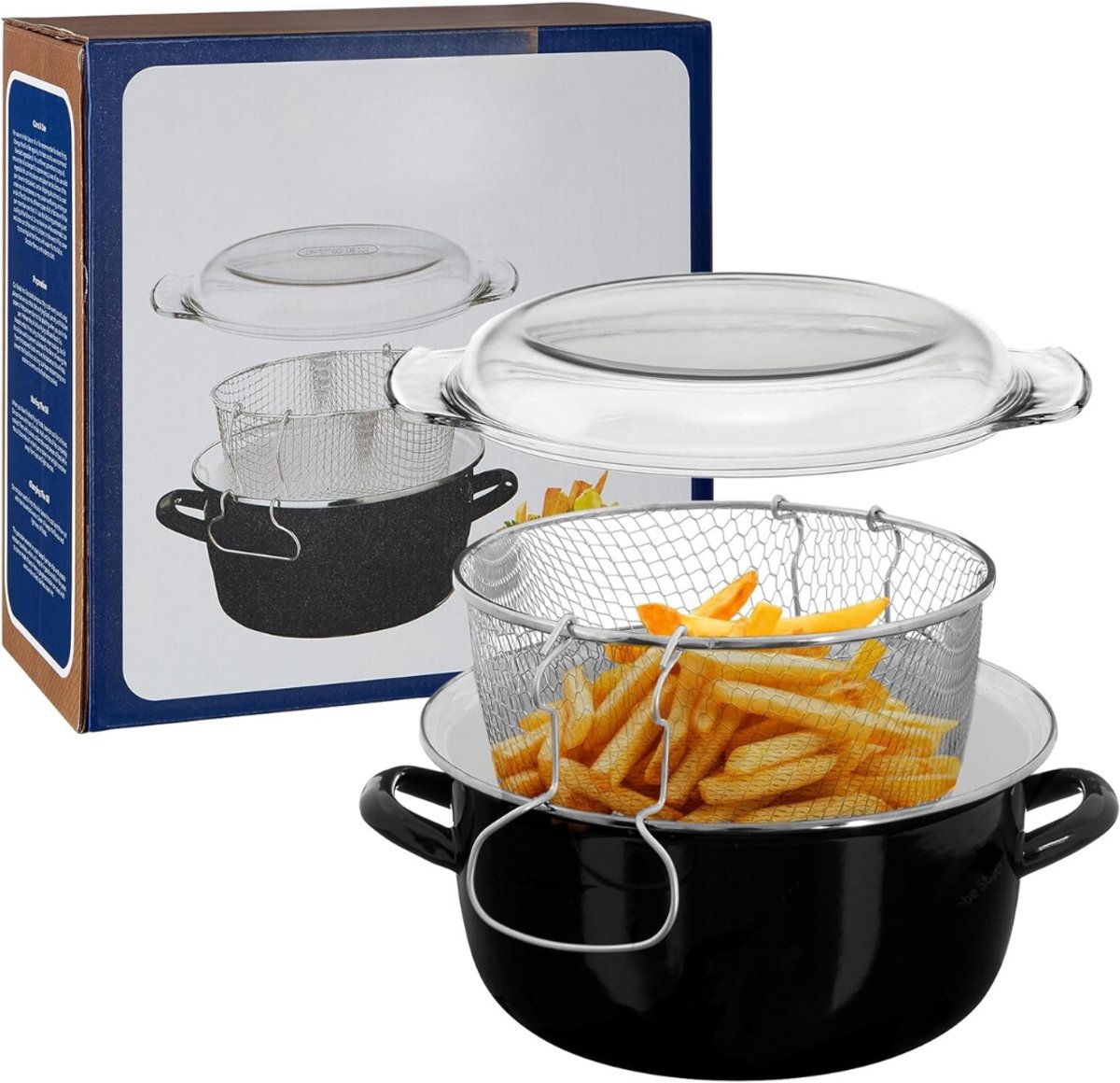 Frituurpan 5 liter - Frituurpan - Zwart - 33cm x 16cm x 27cm