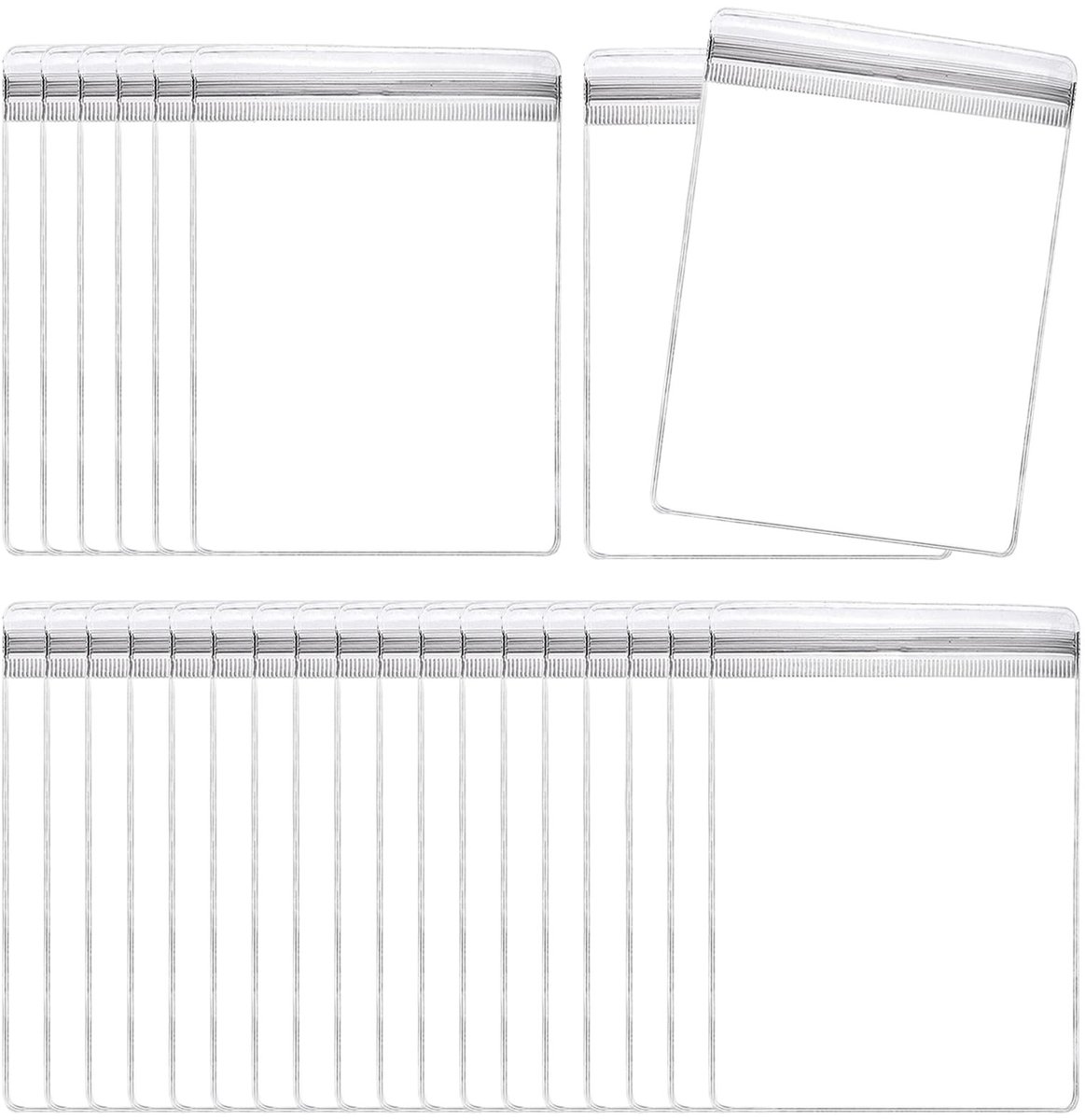 Dailygoody - Sieradenzakjes - PVC - Transparant - Zelfklevend - Voor Sieraden - 5 x 7,1 cm - Set van 100