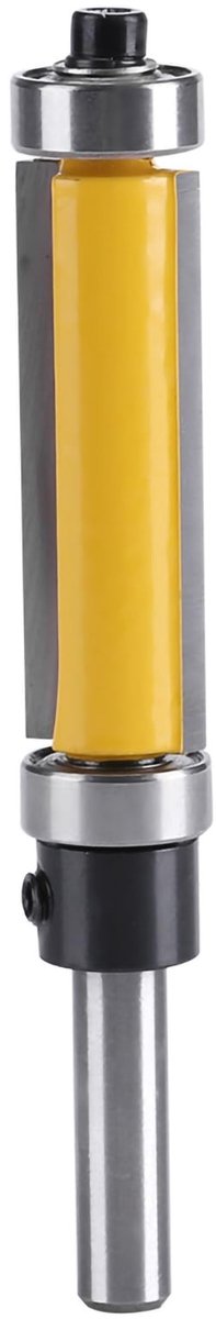 Dailygoody - Frees voor het trimmen met bovenste lager - Houtbewerking gereedschap - Hardmetaal - 1/4 inch schacht - Hittebestendig - Geschikt voor ma...