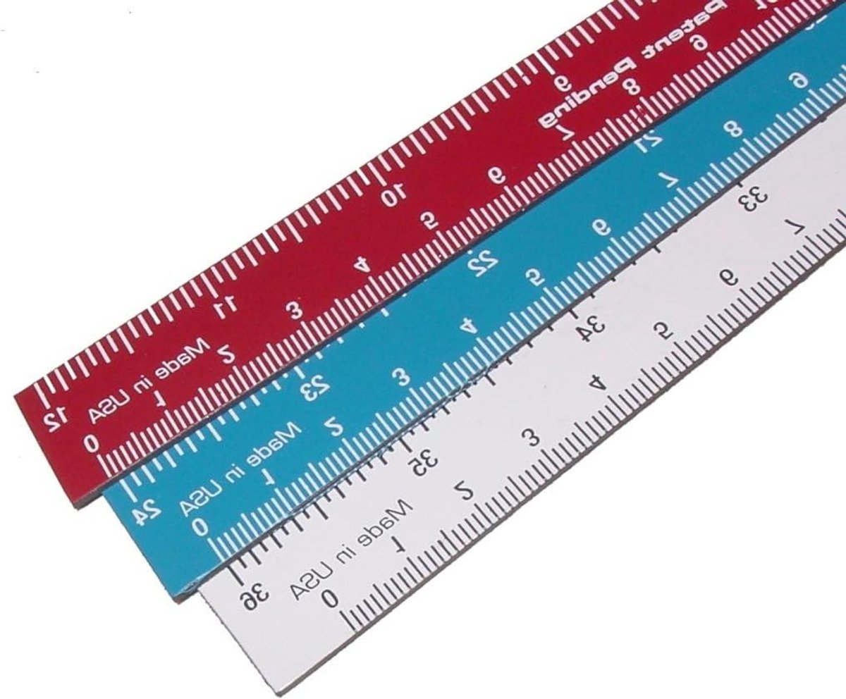 Magnetische Liniaal Set - Meetlinialen Flexibel - Meten en Uitzetten - Flexibel en Magnetisch - 30cm 60cm 90cm - Metaal