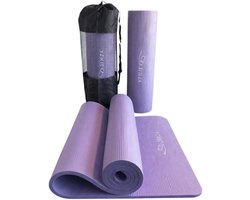 Jim24 Yogamat - Yoga Mat Extra Dik - 15 mm - Fitness Mat - Sport Mat - Antislip - Slijtvast - Incl. Draagtas - Paars