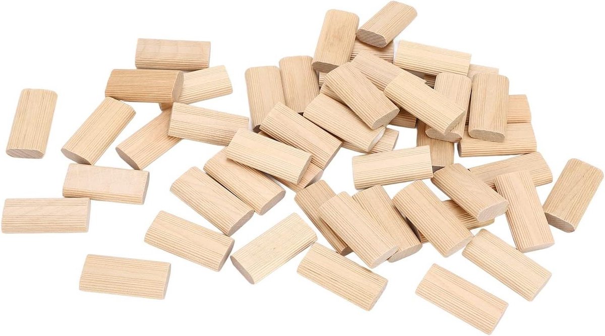 Houten Deuvels - Verbindingspluggen - Meubels Verbinden - Hoge Sterkte Beukenhout - 50 Stuks 10x50mm - Niet gespecificeerd
