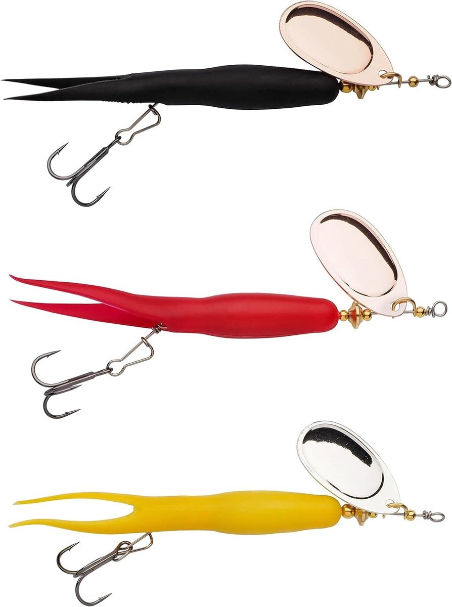 Spinner Kunstaas - Vliegvis Lokaas - Zalm Vissen - Levendige Kleuren - 130mm - Diverse Kleuren