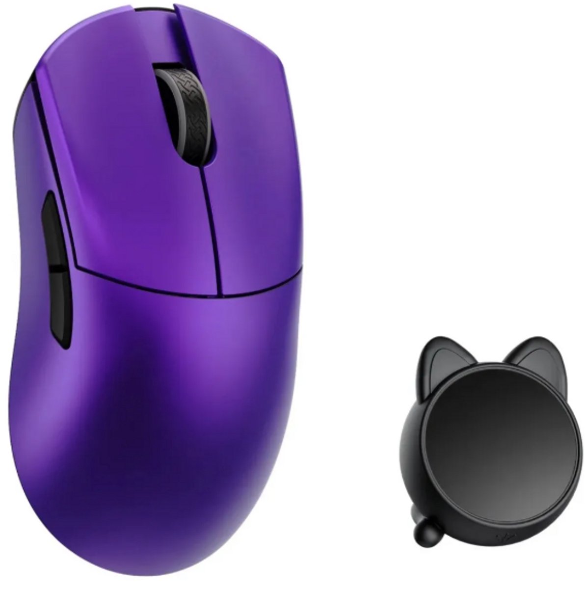 WLMouse Huan Stainless Magnesium Alloy Wireless Purple - Muis - Draadloos - 5 knoppen - 8000Hz - PAW 3950HS - Paars
