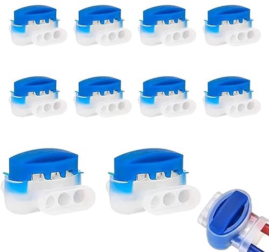 Gel connector - 10 stuks - kabelverbinder-voor Gardena Husqvarna en alle robot maaiers - begrenzingsdraad - draadverbinder voor robotmaaier