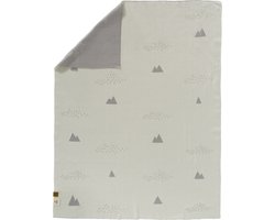 Fresk Couverture pour enfants Unisexee80 x 100 cm – Couverture pour bébé - Couverture de berceau - Couverture de lit bébé - Licht Grijs -