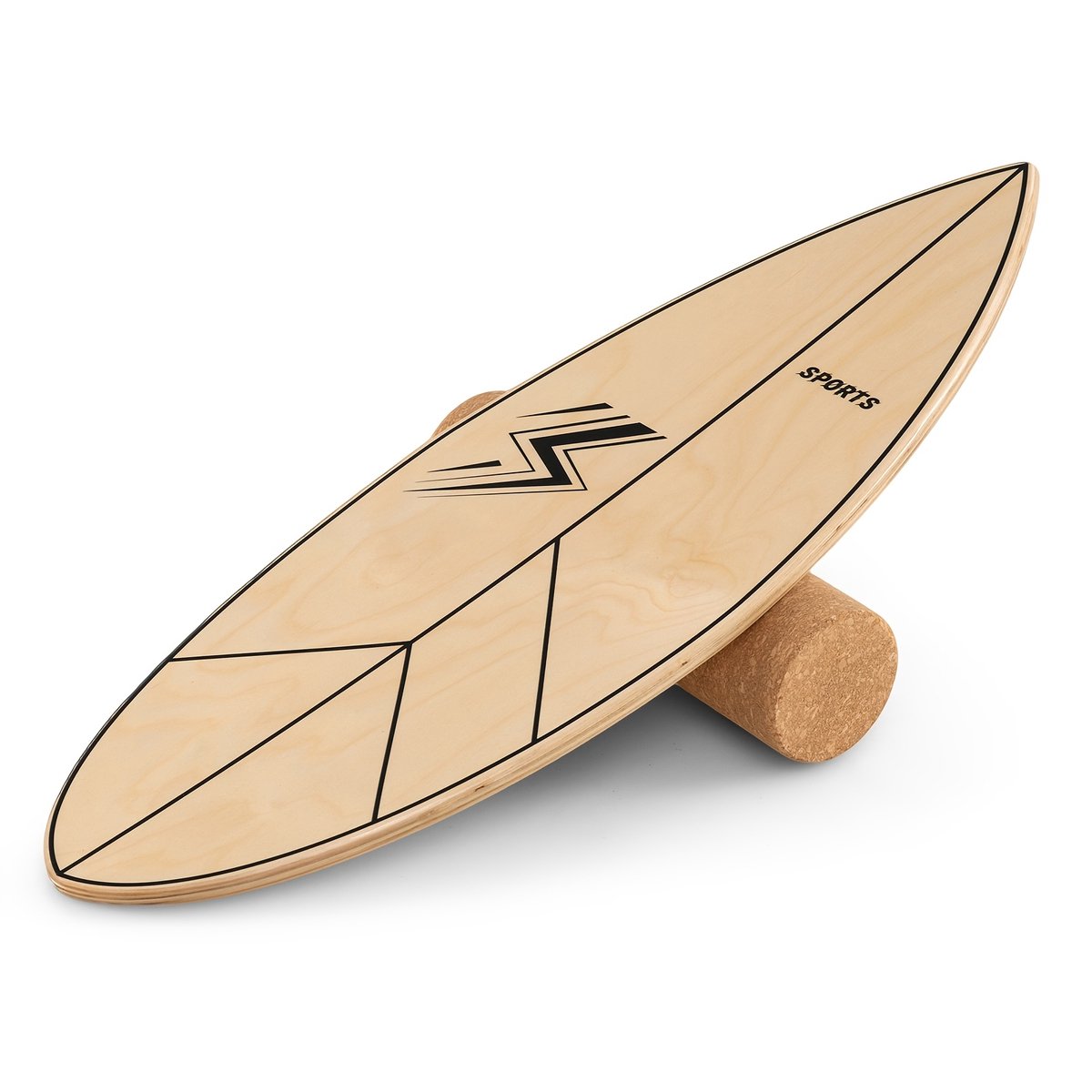 House of Balance Balansbord -Balance Board - Surf Balance Board - Surf trainer - Surf Board - Wobbel Board - Hout