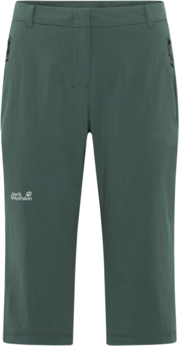 Jack Wolfskin Hikeout 3/4 Pants Women Capri Dames Sago Palm