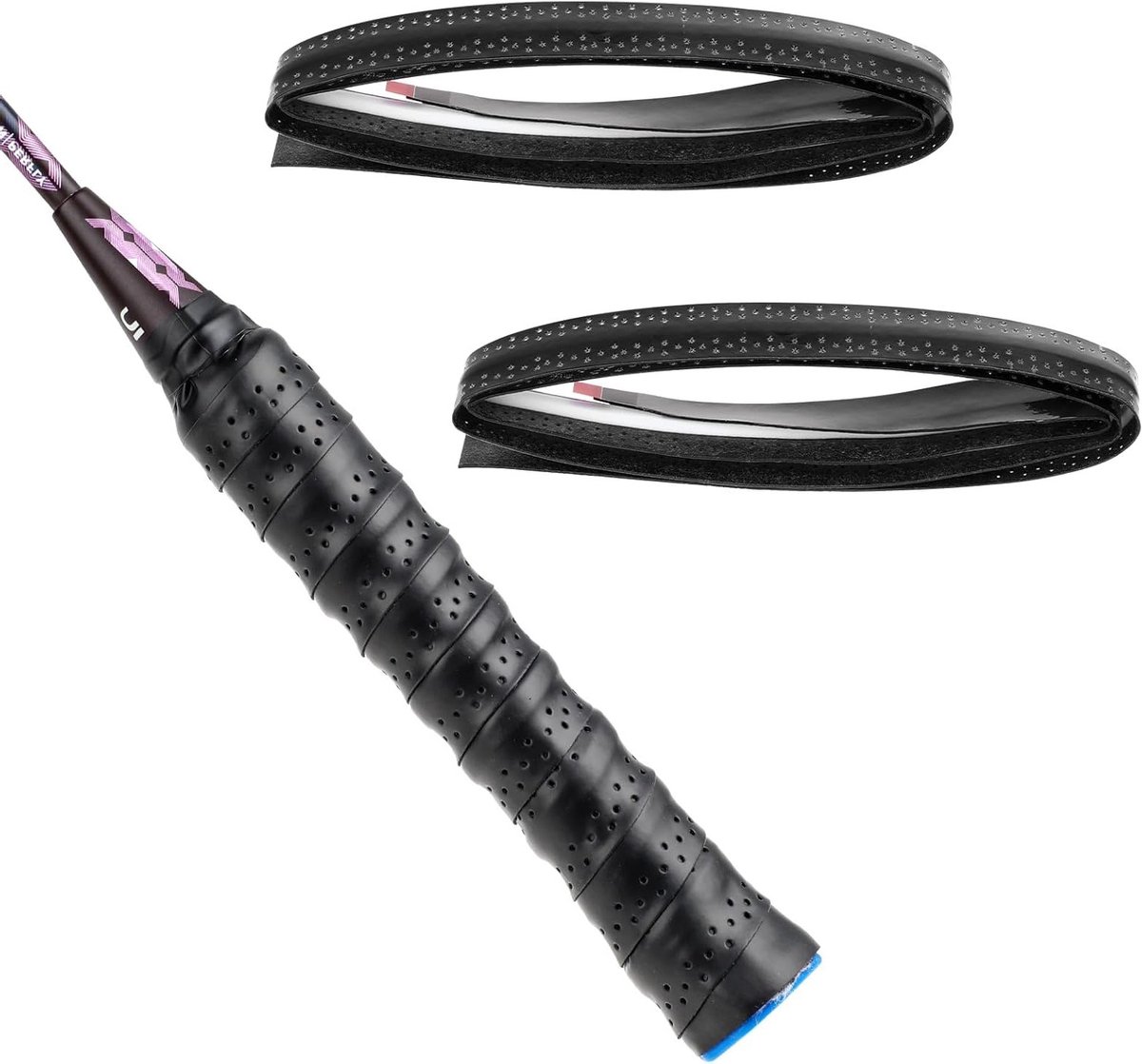 2 Stuks Universele Overgrip Badminton Grip Band voor Tennisrackets - Antislip, Zelfklevend en Geschikt voor Squash Rackets, Sportaccessoires voor Optimale Grip en Comfort