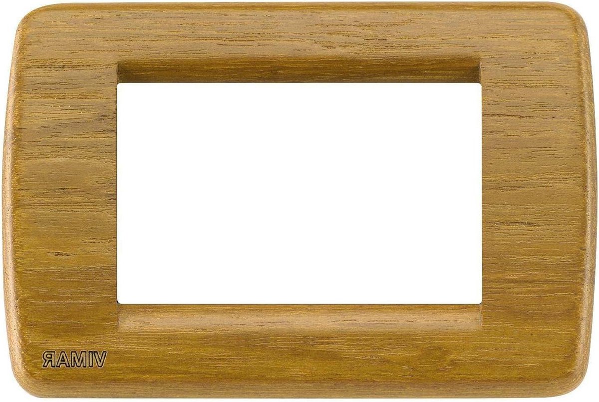 Afdekplaat Rond - Module Drager - Wandafwerking - Drie Modules - Standaard Maat - Hout Teak